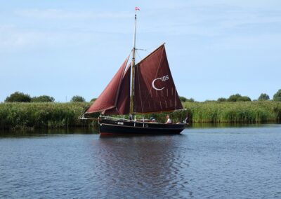 De bruine vloot op de Friese meren